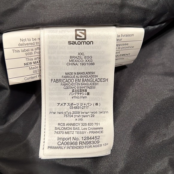 Salomon Parka untracked parka Size XXL - Picture 6 of 14